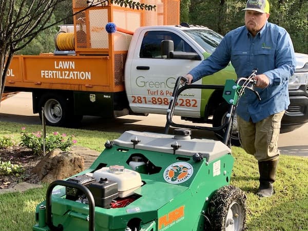 Plug aeration