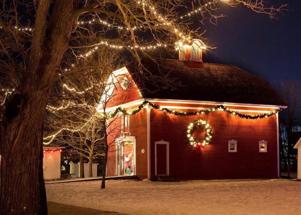 holiday light installation