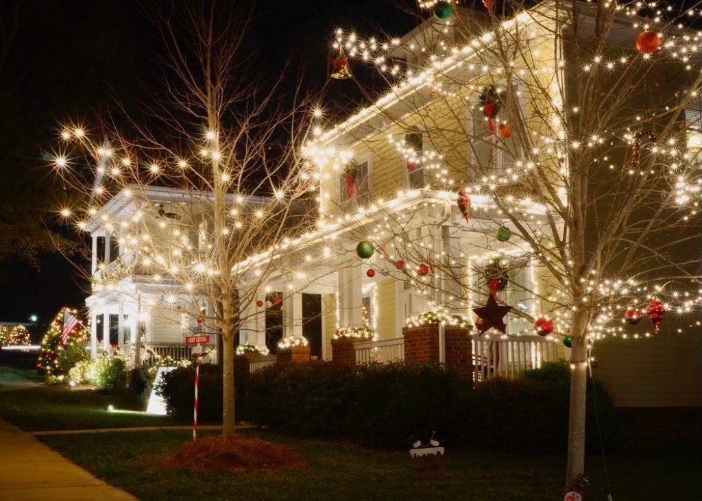 West University Christmas Light Installation