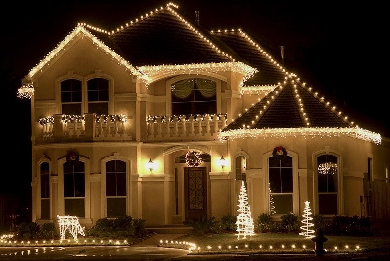 holiday lights and decorations
