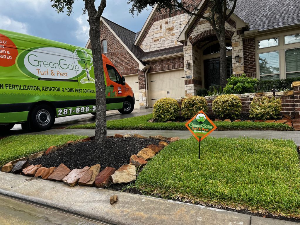 Yard after mosquito treatment applied by greengate turf & pest