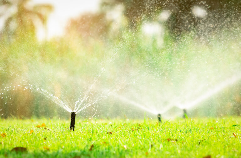 Professional service maintaining an irrigation system at a residence in Houston, TX