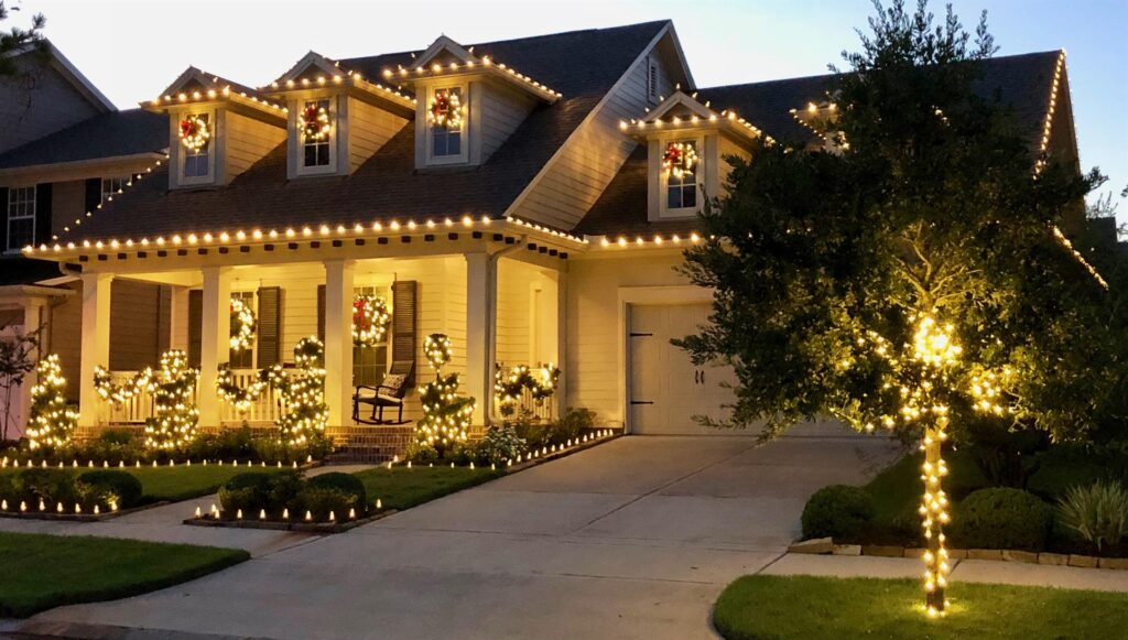 Christmas Lighting Installation by GreenGate Turf & Pest