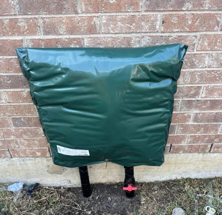 Winterize sprinkler system and add an insulated bag to protect the piping