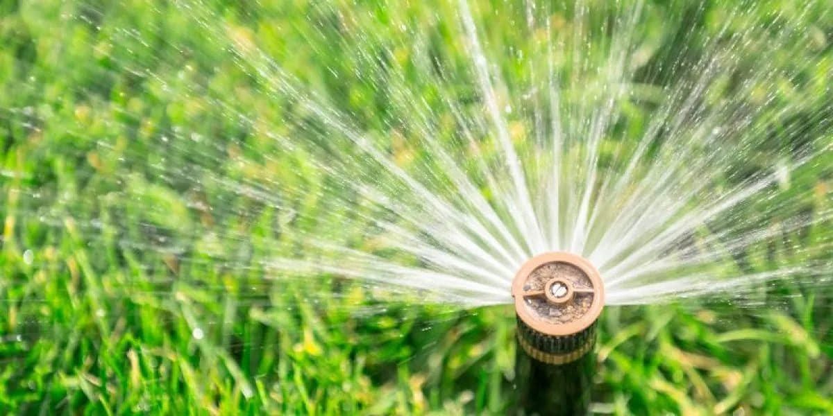 Sprinkler system installed for the lawn of a residential house in Cypress, TX